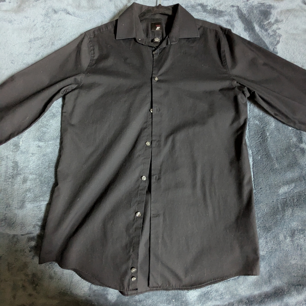 jf j.ferrar Men's Dark Button Down Shirt